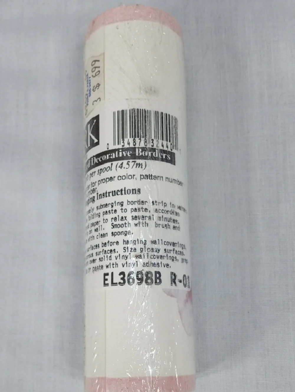 York Wallpaper Border Rolls Pink Floral Trim - Set of 11